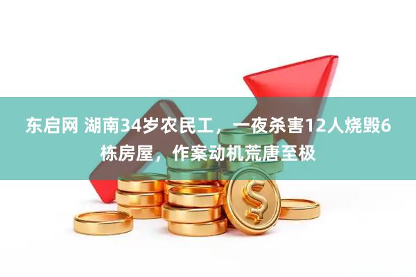 东启网 湖南34岁农民工，一夜杀害12人烧毁6栋房屋，作案动机荒唐至极