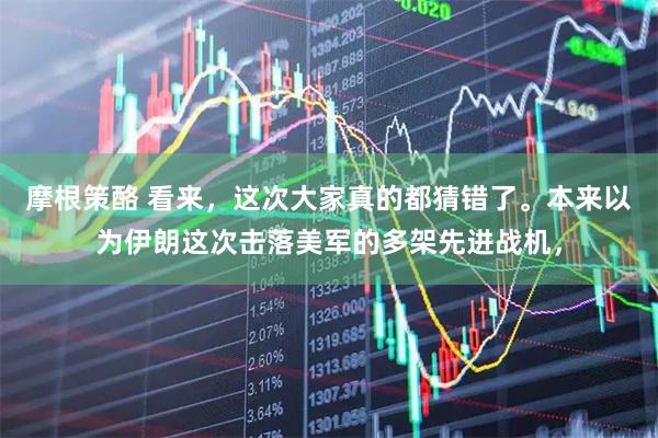 摩根策酪 看来，这次大家真的都猜错了。本来以为伊朗这次击落美军的多架先进战机，